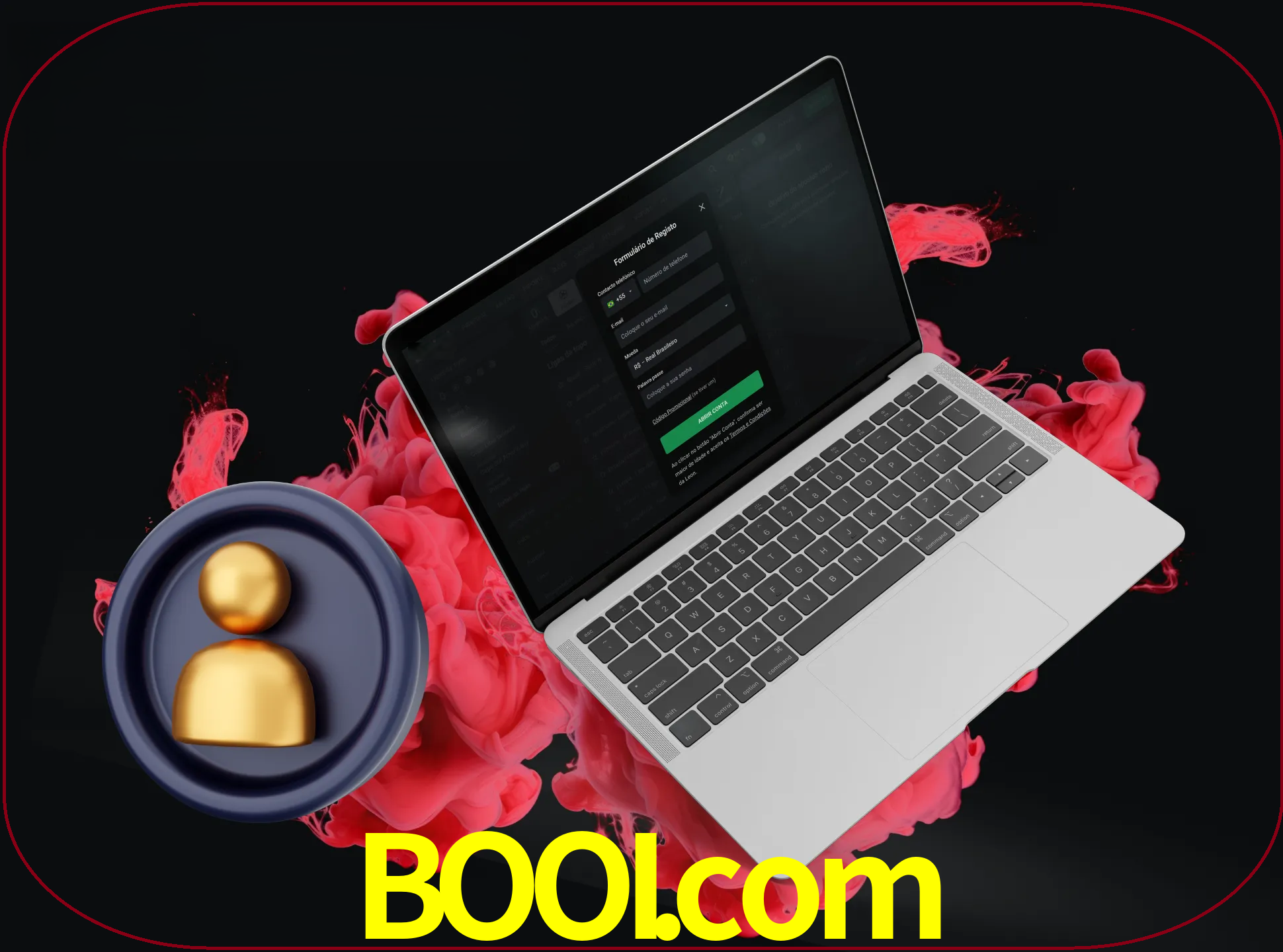 No cabeçalho do site booi, clique no botão que o levará a um formulário especial onde terá de introduzir as suas informações actuais.