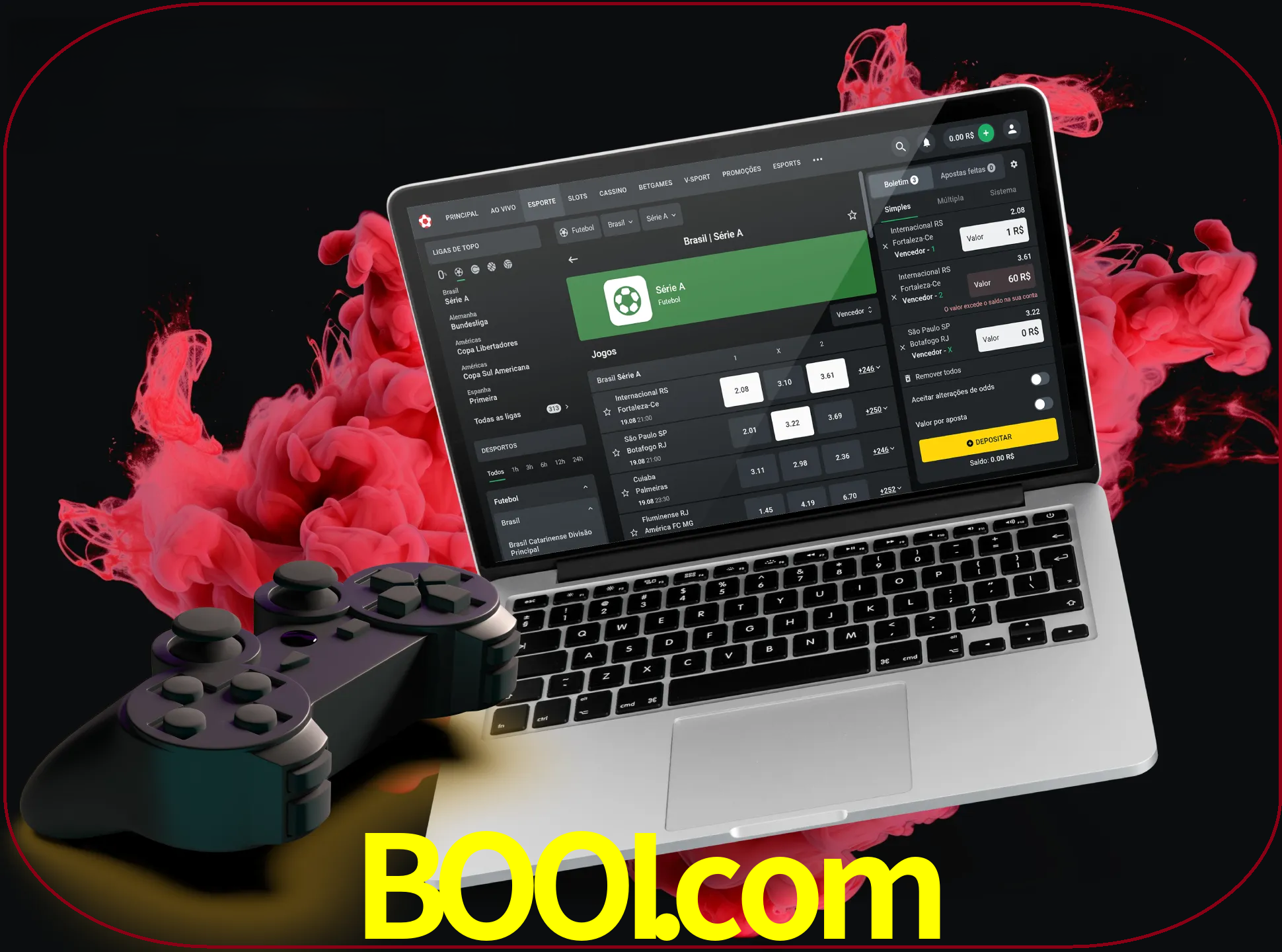 Visite a secção especial de jogos de vídeo em booi para descobrir em que jogos pode apostar e ganhar muito dinheiro.