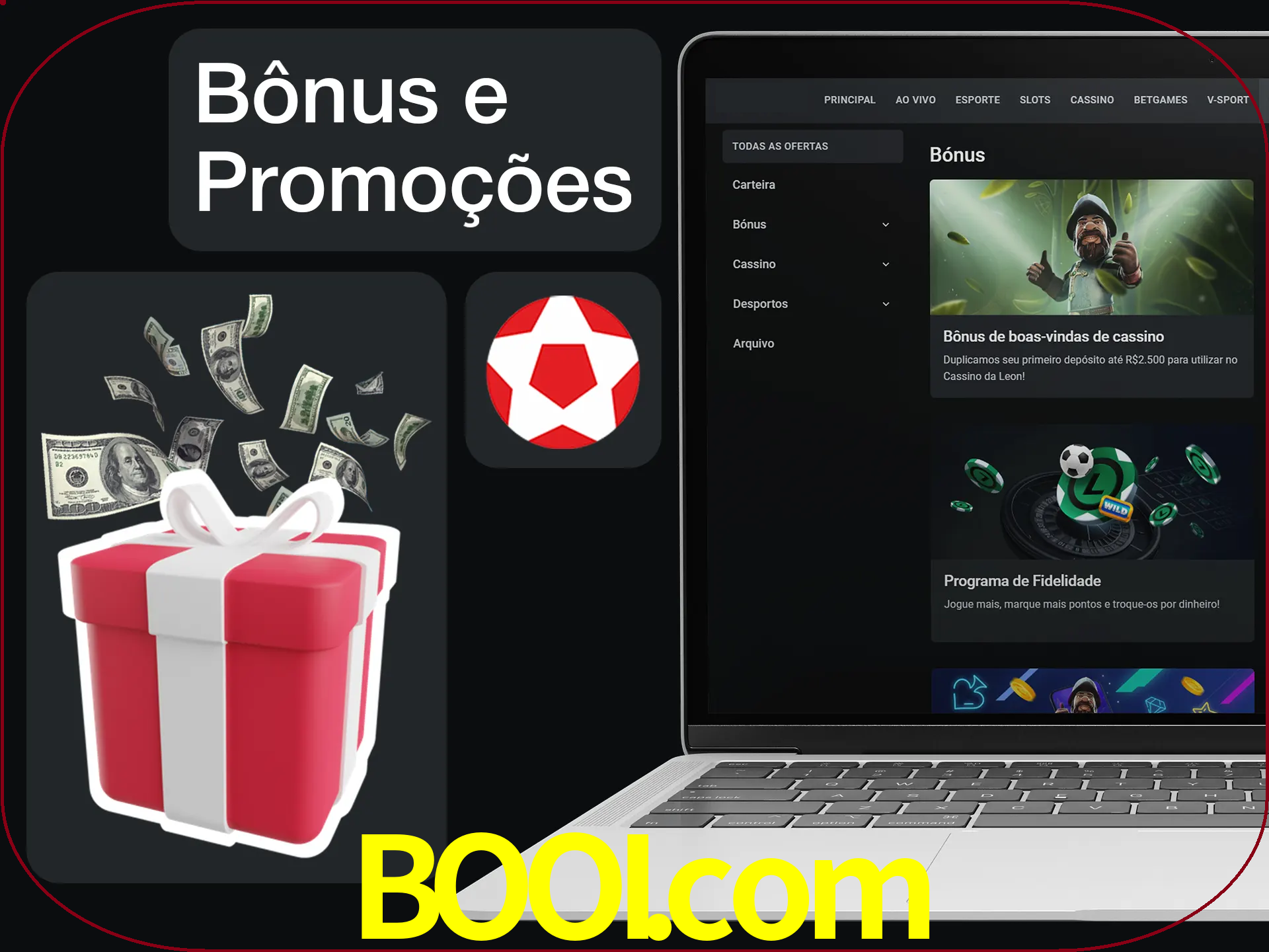 Verifique se há novos bônus e promoções.